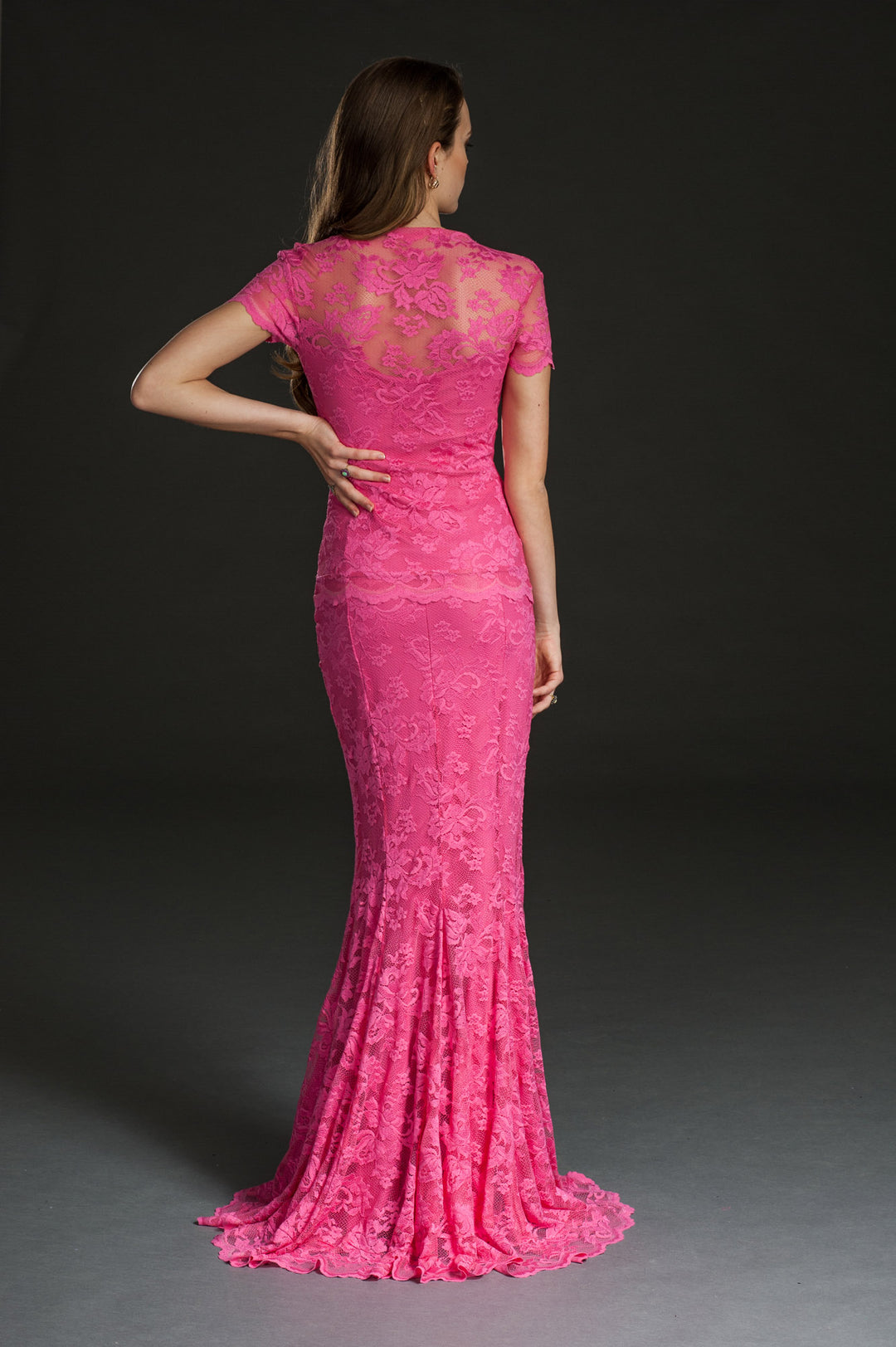 Floor Length Skirt with Slit-1