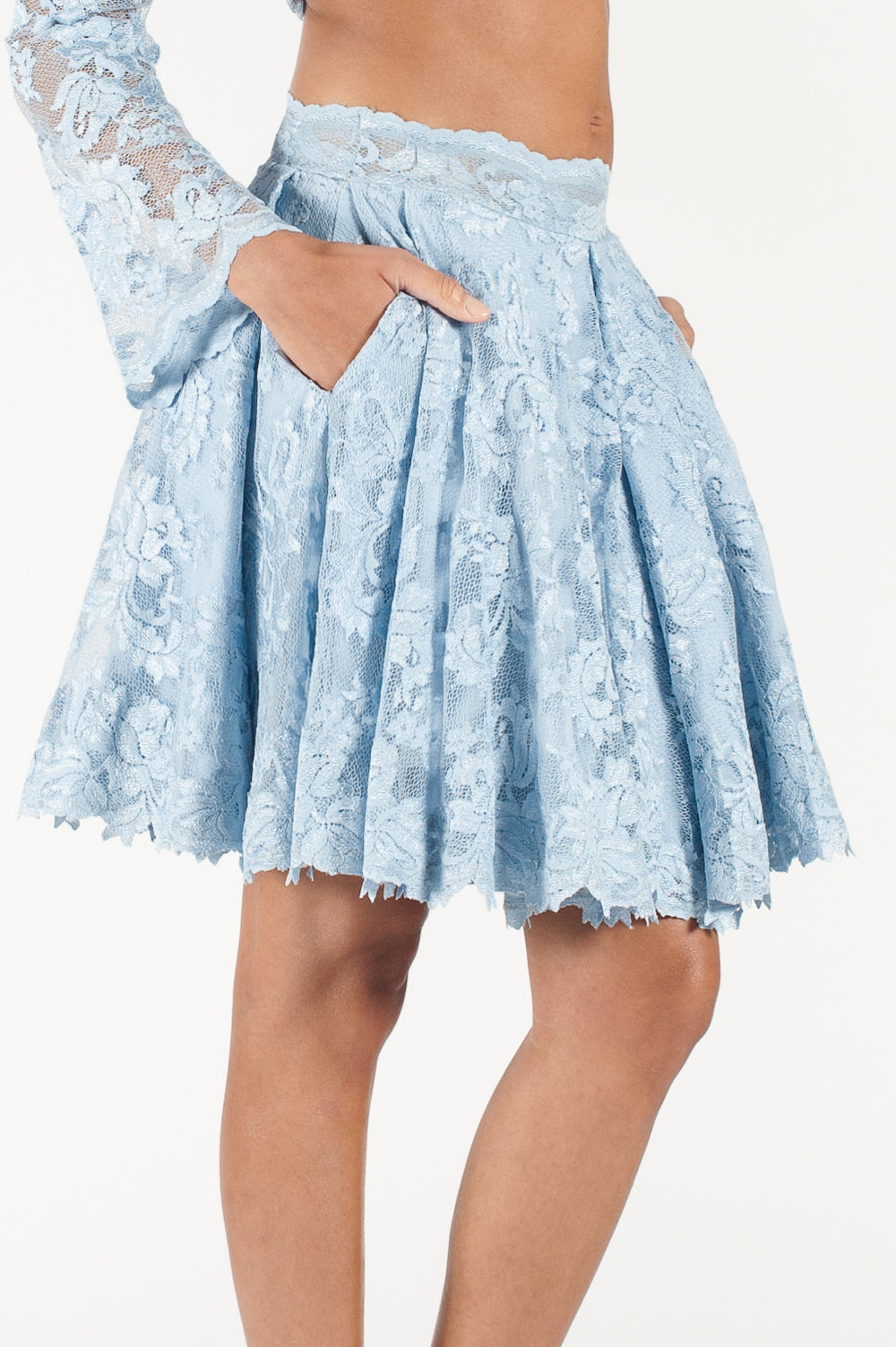 Mini Lace Skirt-1