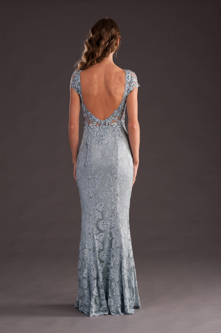 Long Gown with Deep Back Style-1