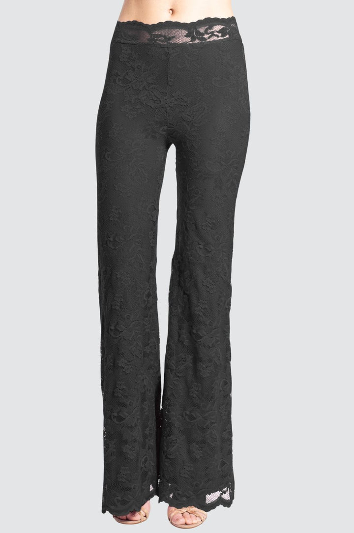 Lace Flare Trousers