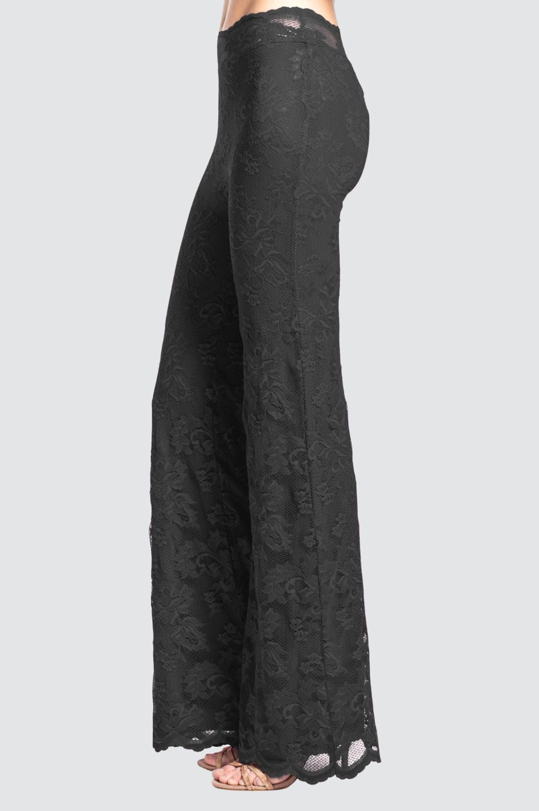 Lace Flare Trousers