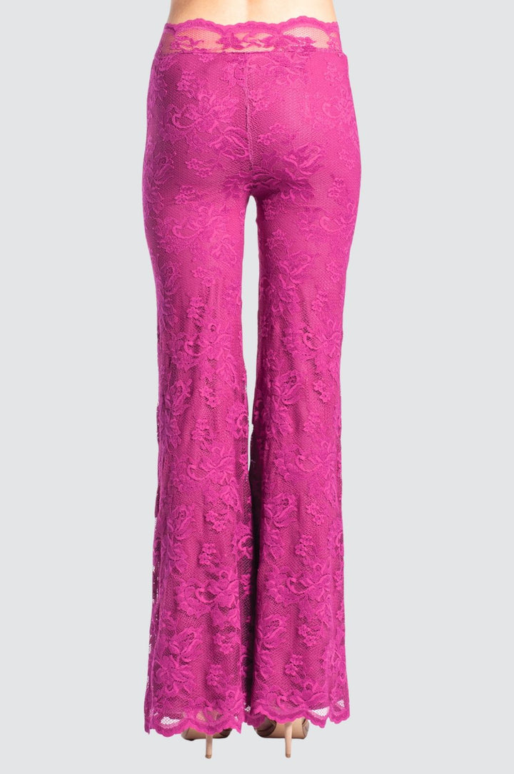 Lace Flare Trousers