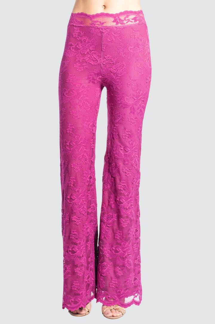Lace Flare Trousers