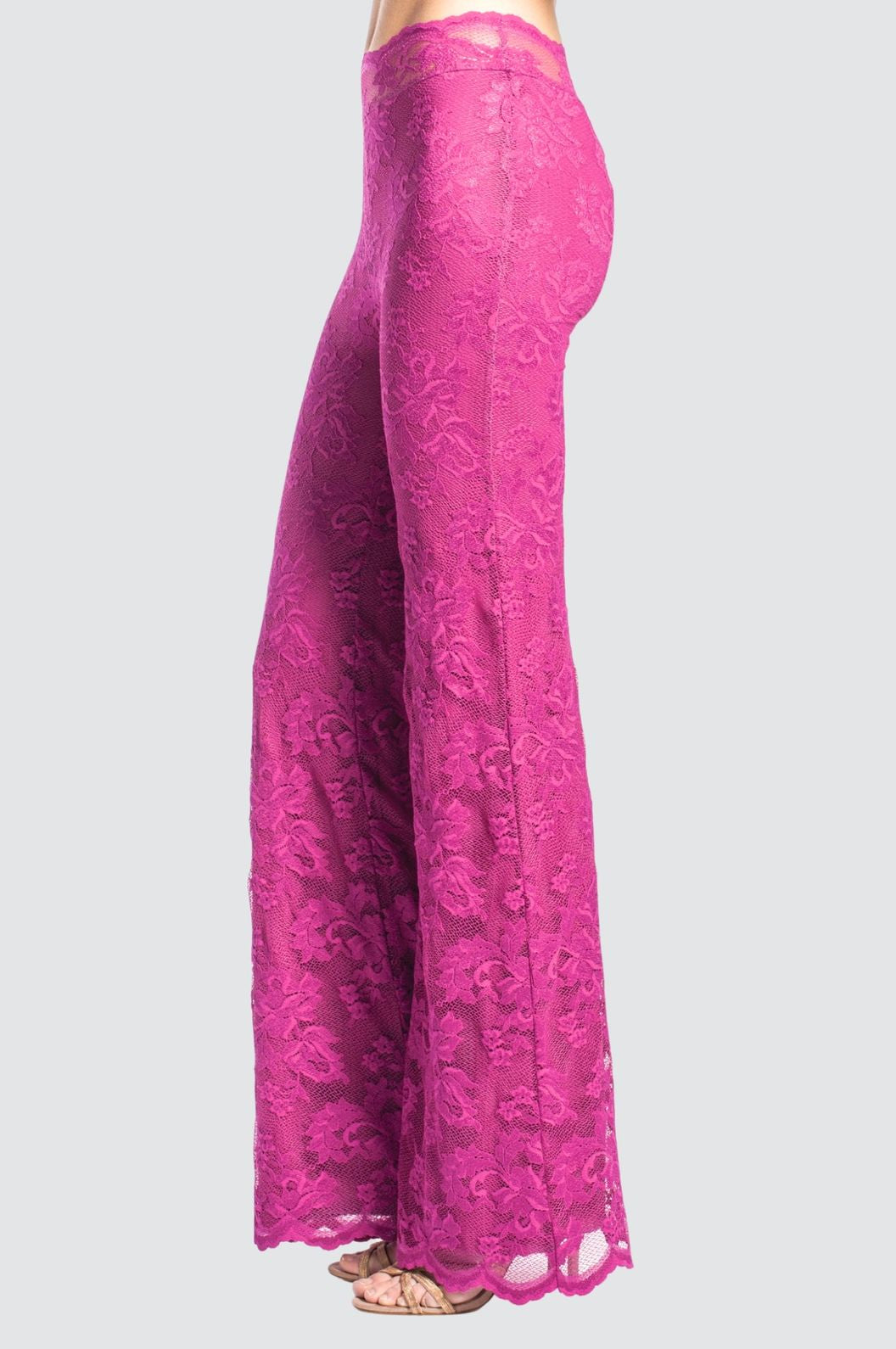 Lace Flare Trousers