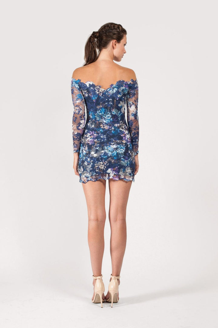 Illusion Off-shoulder Lace Tunic