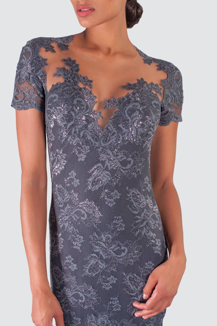 Mermaid Lace Gown with Illusion