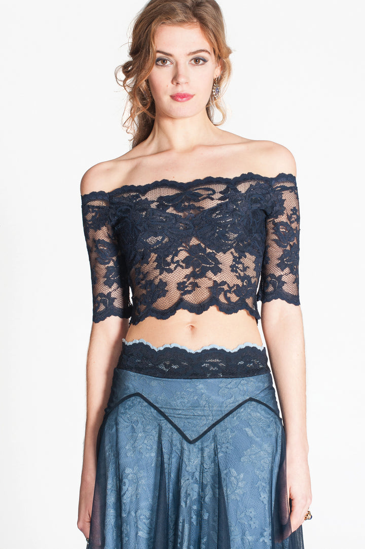 Off-Shoulder Lace Top