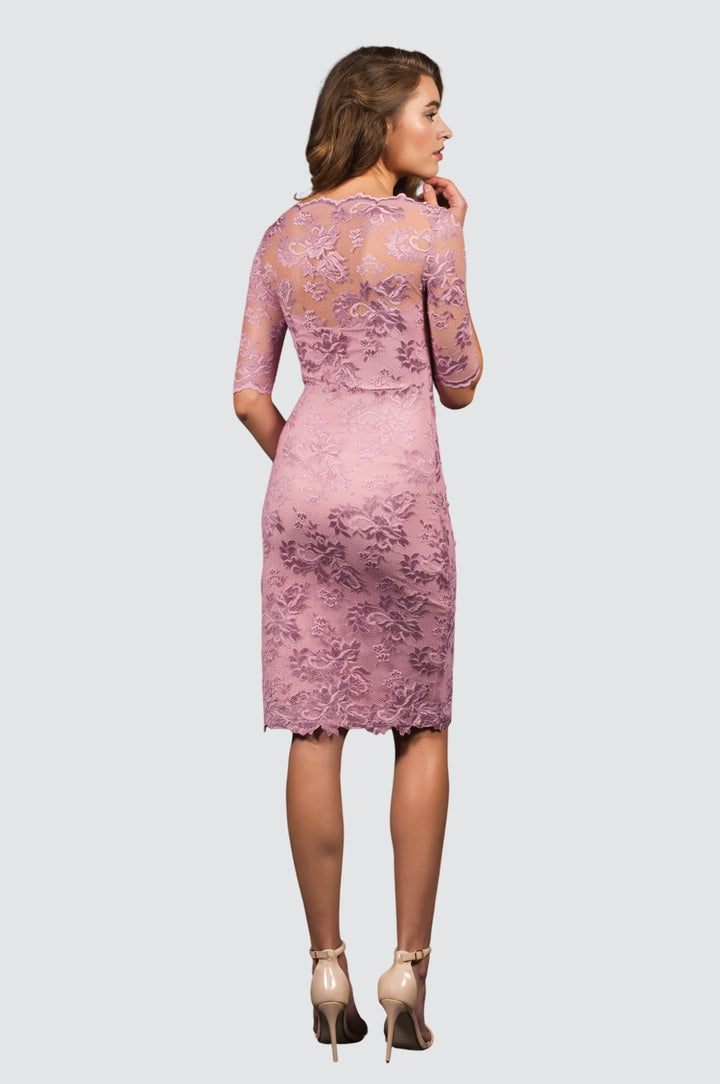 Cocktail Lace Dress with Swarovski Crystals