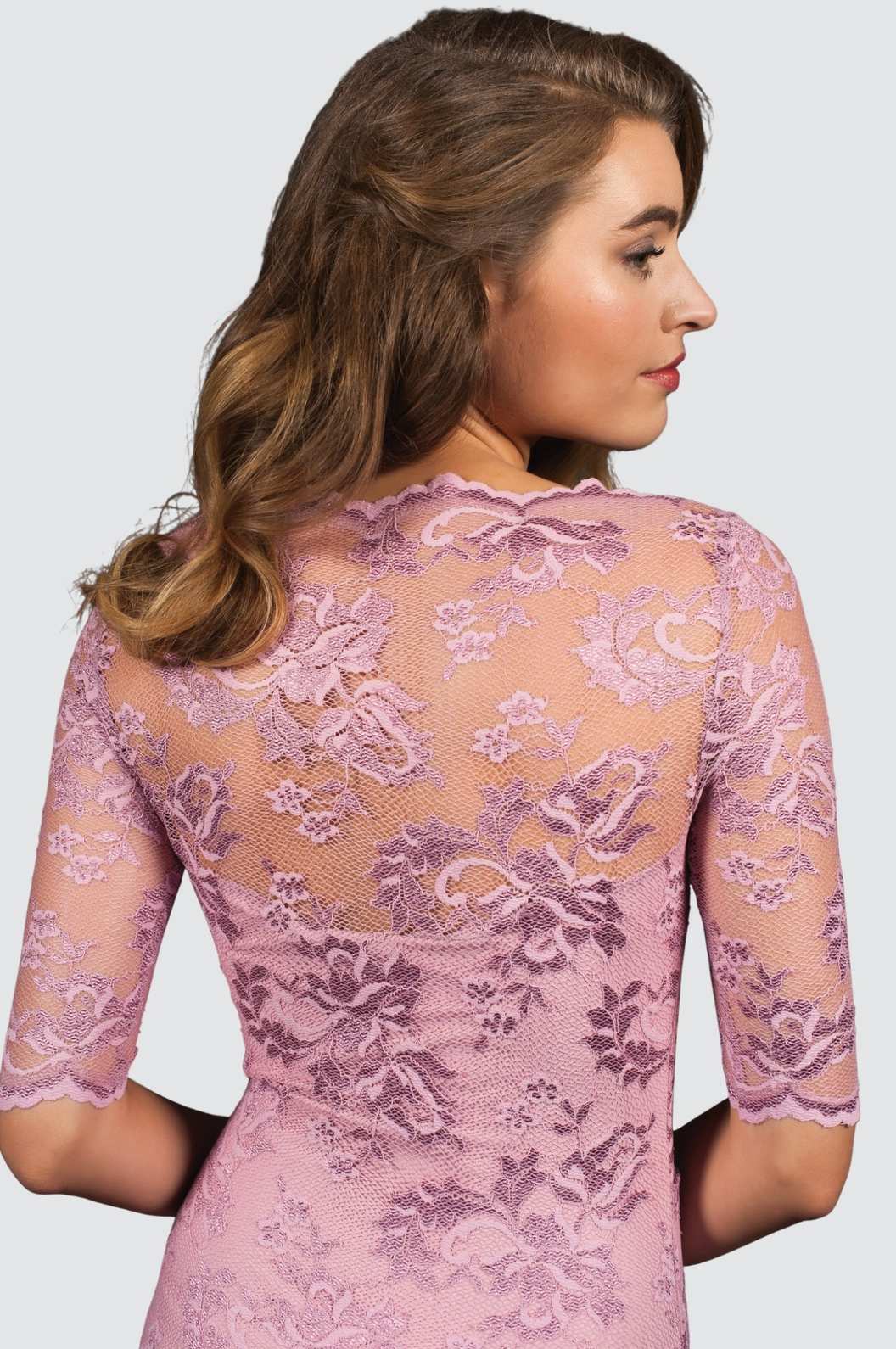 Cocktail Lace Dress with Swarovski Crystals