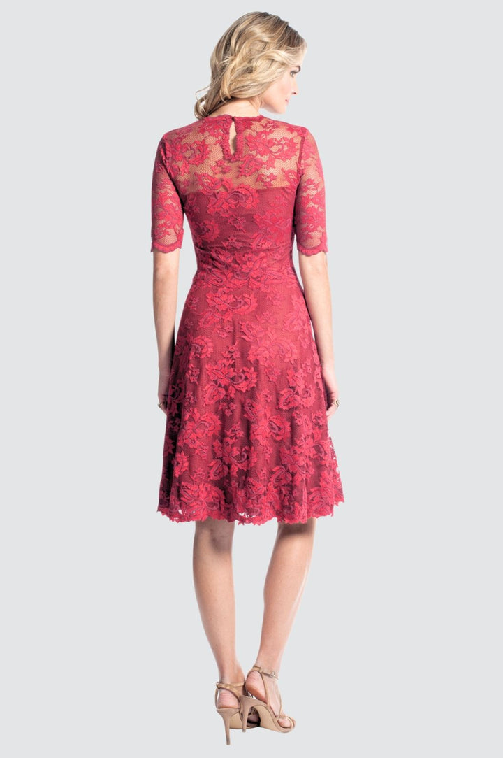 Short Sleeve Lace Dress