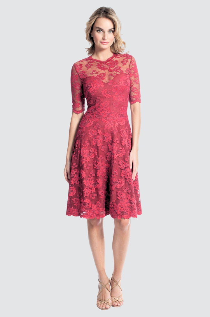 Short Sleeve Lace Dress