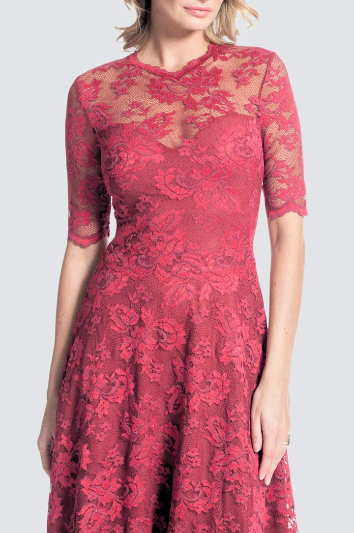 Short Sleeve Lace Dress