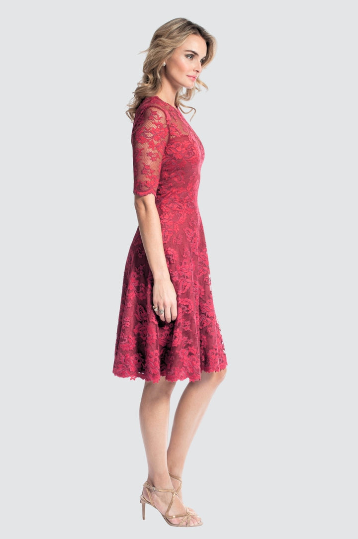 Short Sleeve Lace Dress