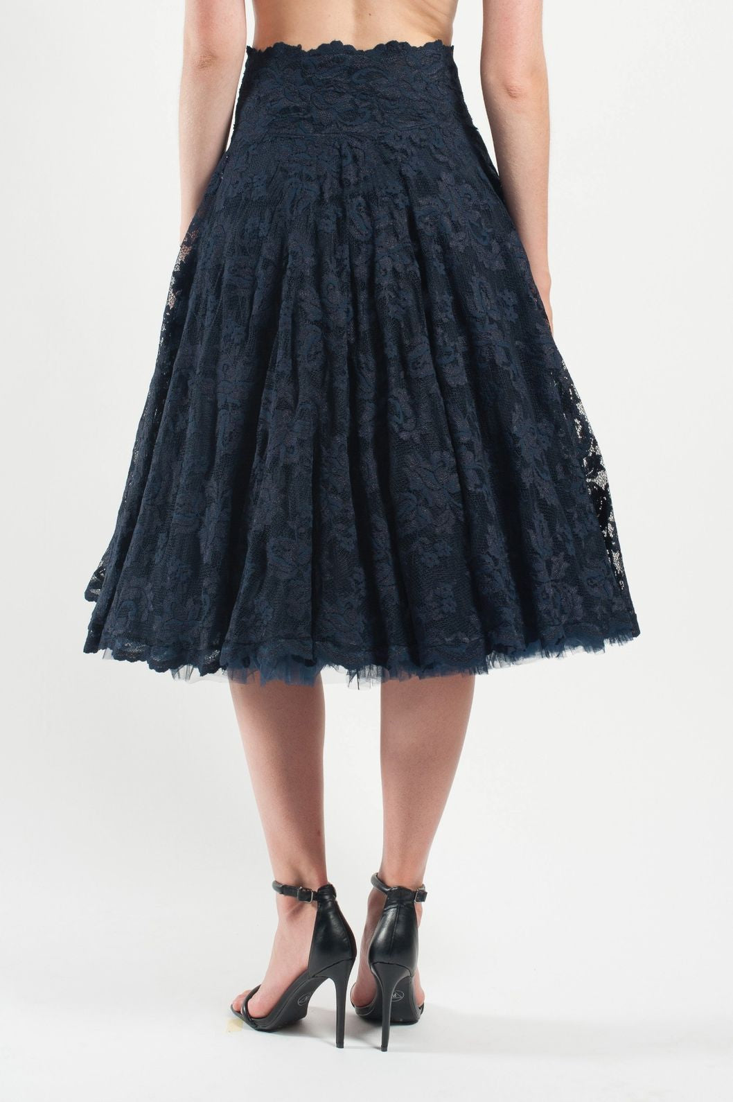 French Length Lace Skirt