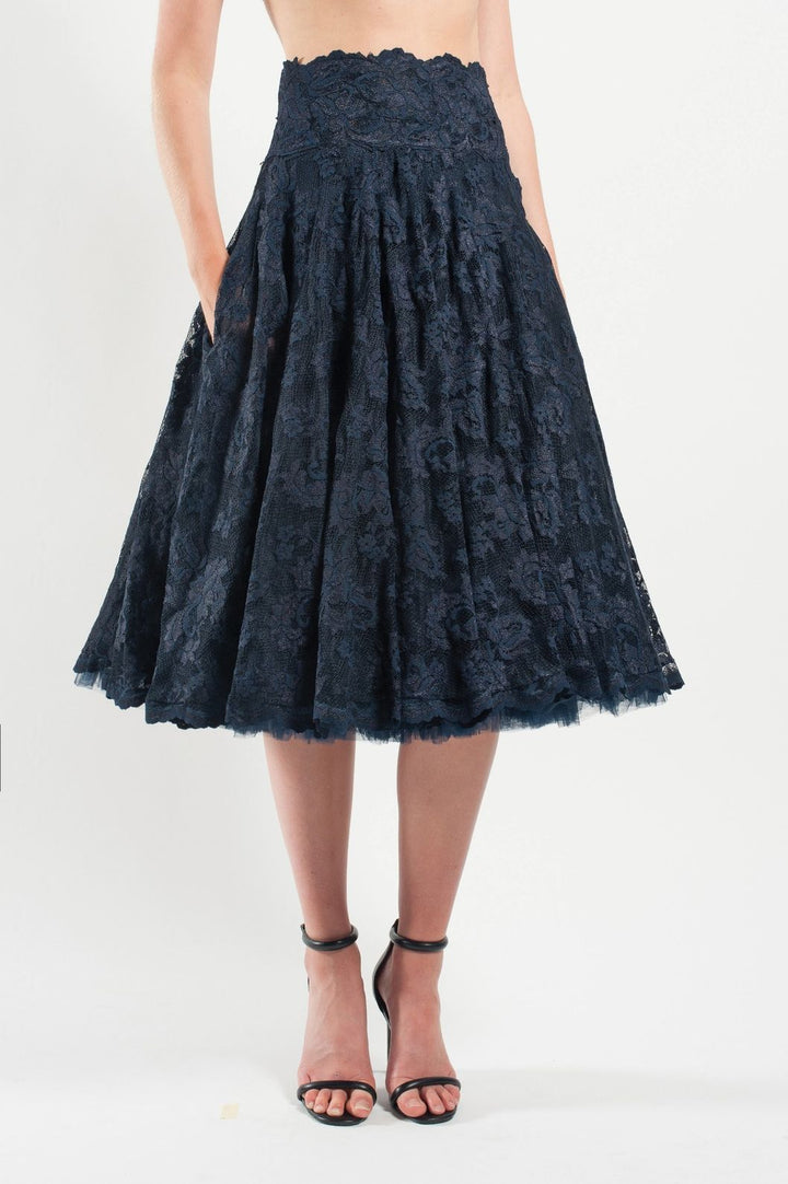 French Length Lace Skirt