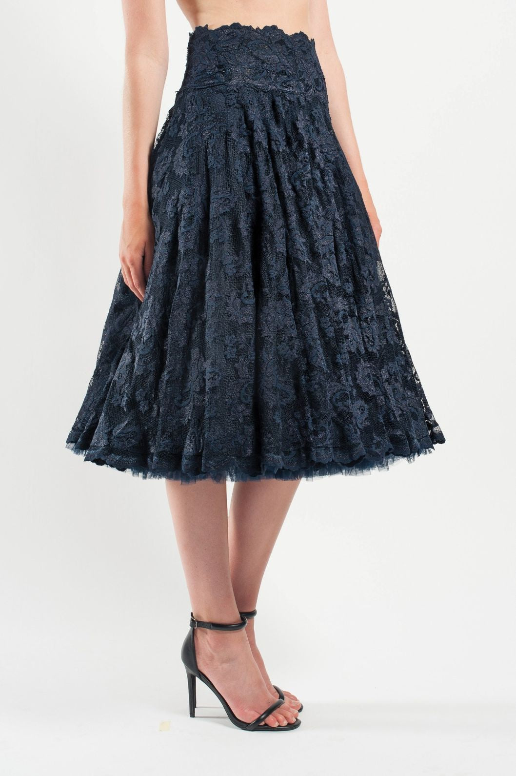 French Length Lace Skirt