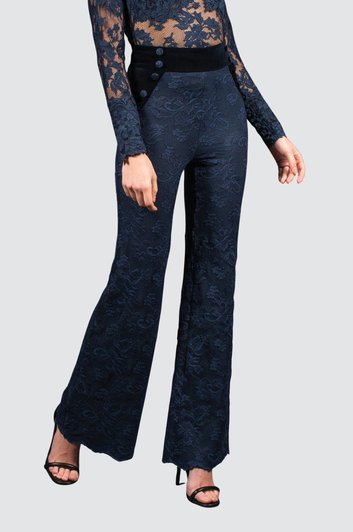 Mystery Navy Lace Evening Set