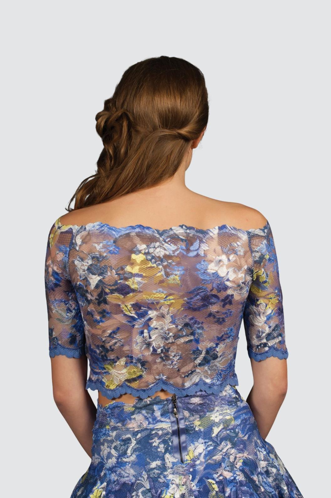 Off-Shoulder Floral Lace Top