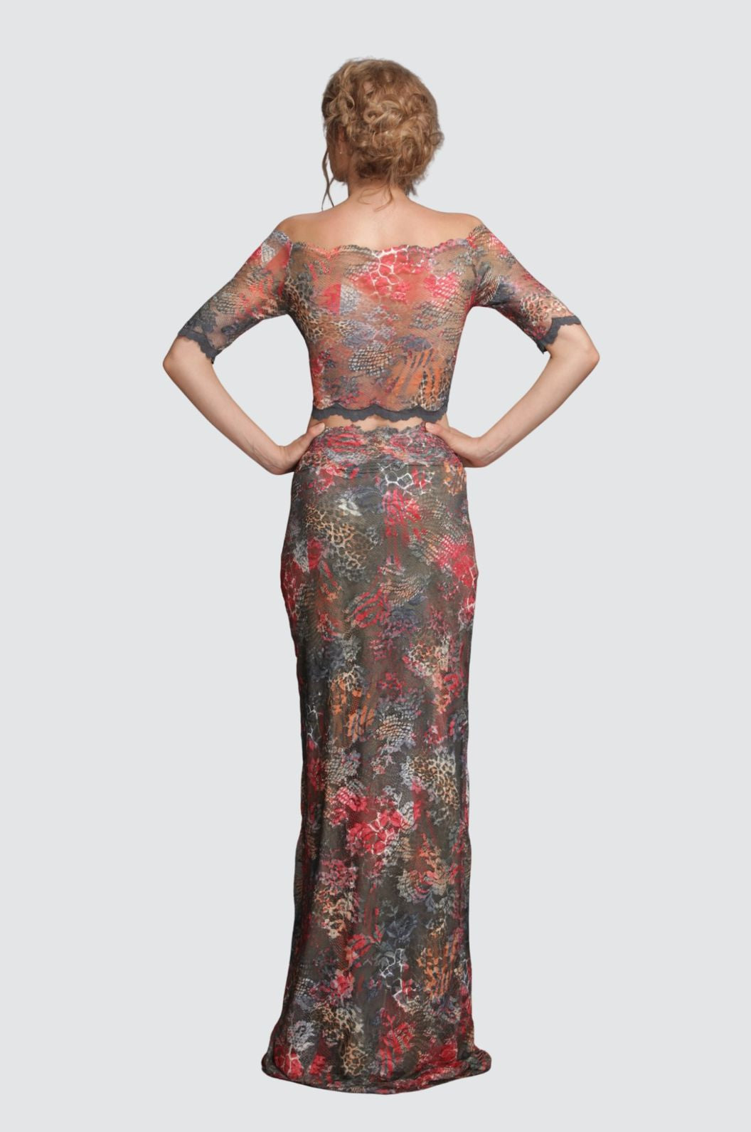 Off-Shoulder Floral Lace Top