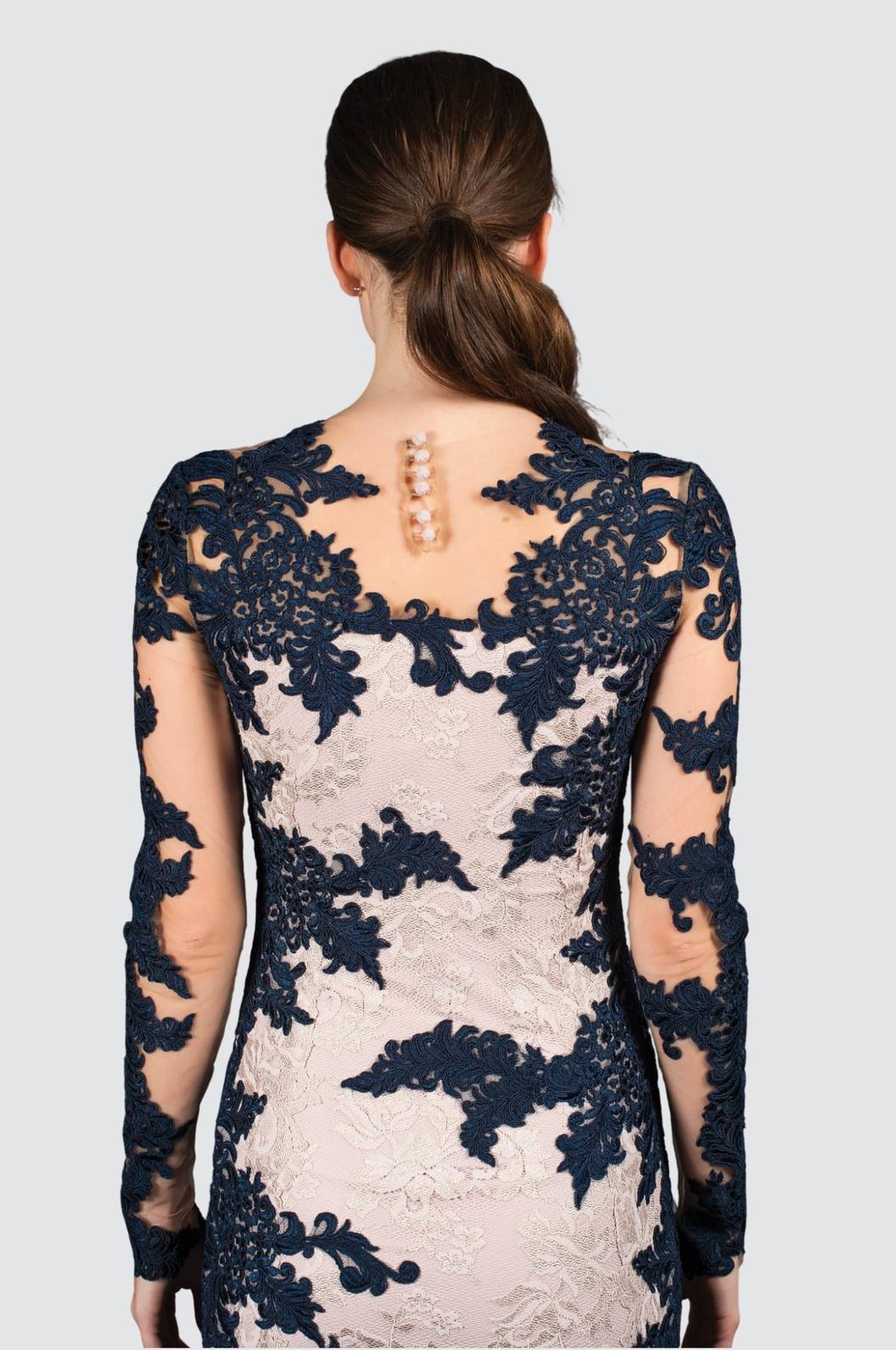 Lace & Embroidery Cocktail Dress