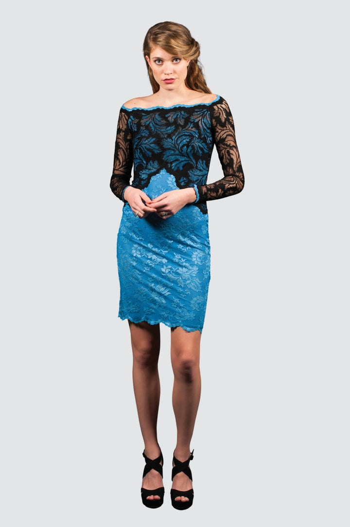 Lace Midi Cocktail Dress