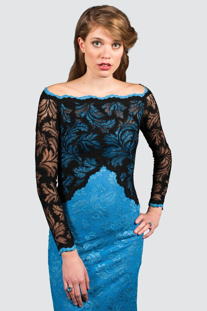 Lace Midi Cocktail Dress