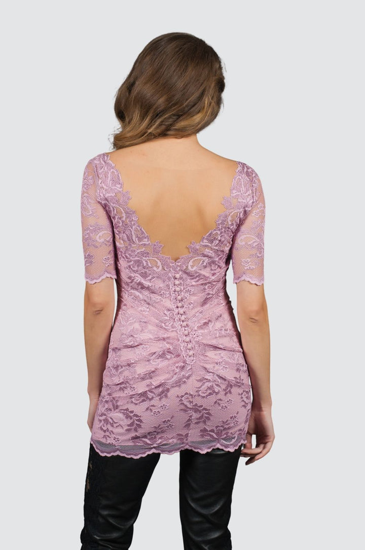 Off-Shoulder Lace Tunic