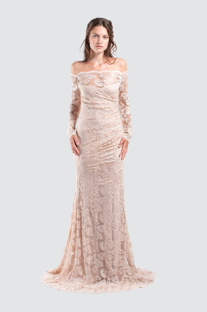 Mermaid Off-Shoulder Lace Gown