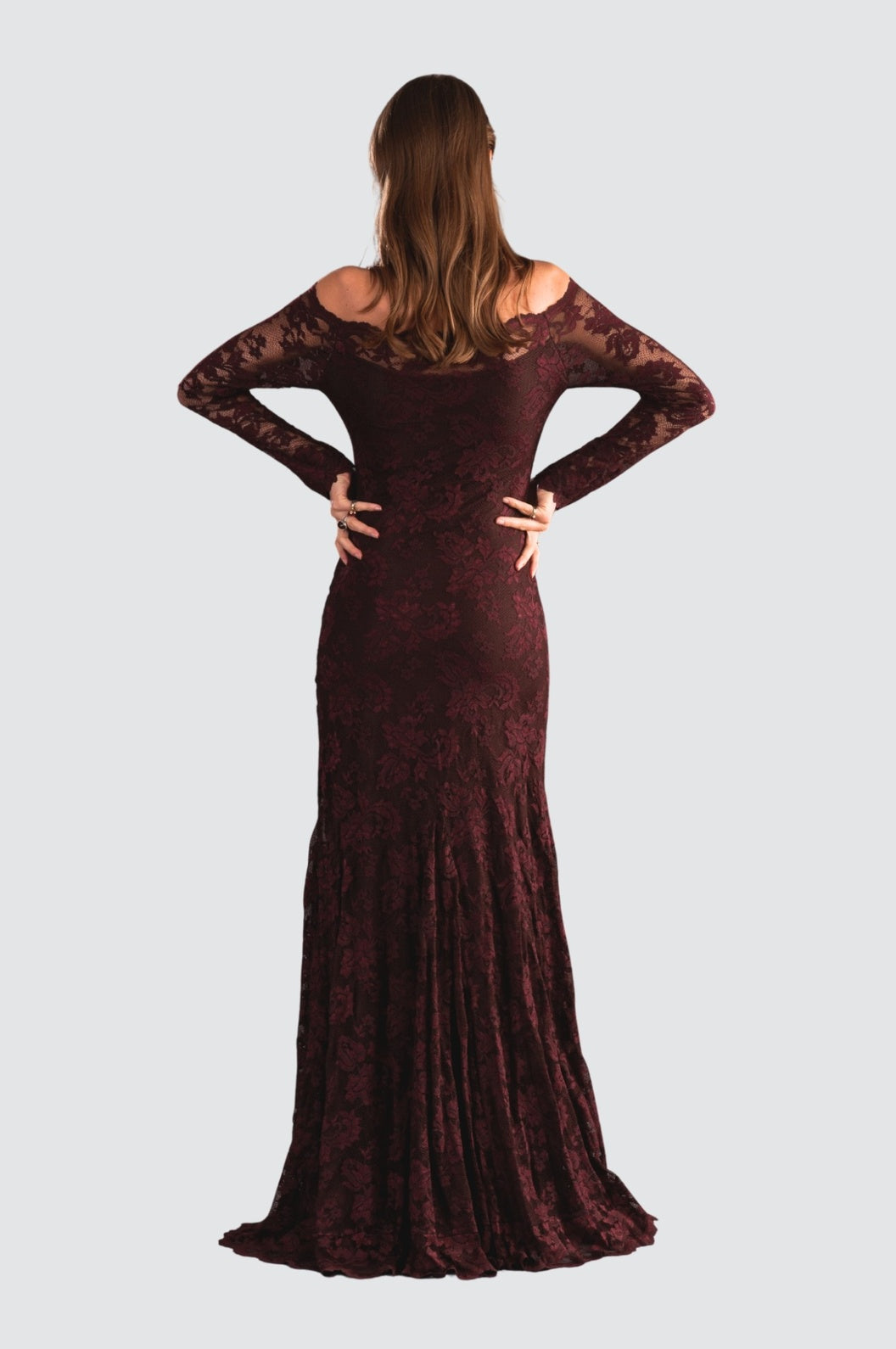 Mermaid Off-Shoulder Lace Gown