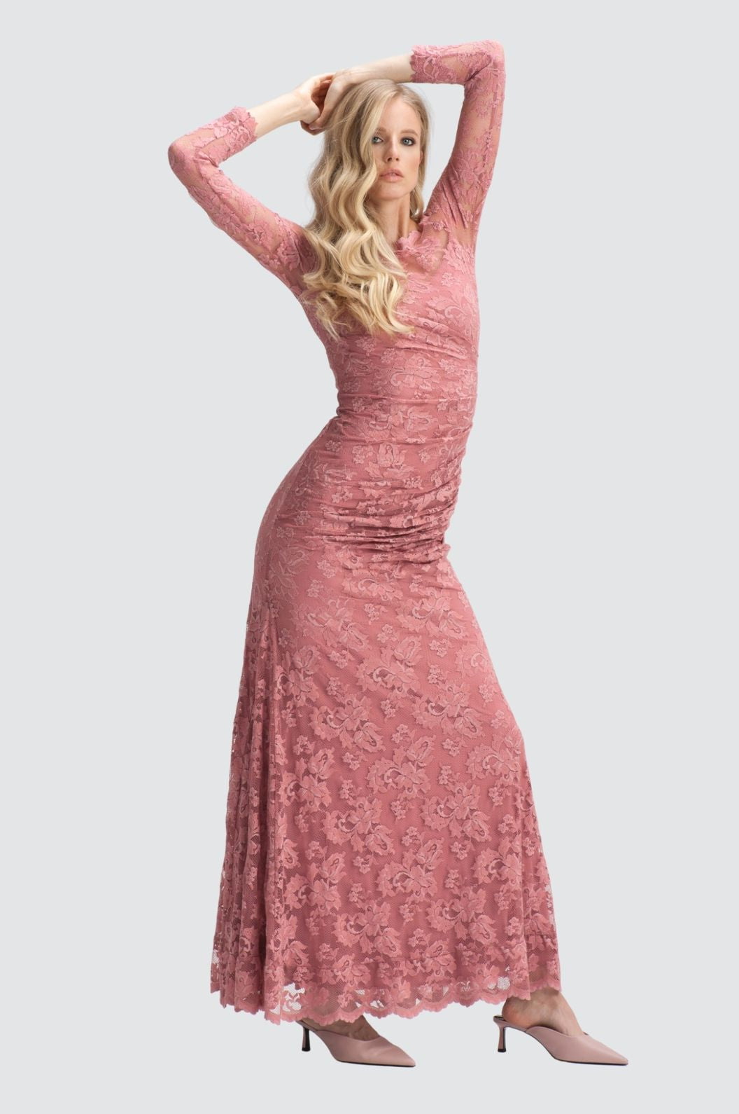 Mermaid Off-Shoulder Lace Gown