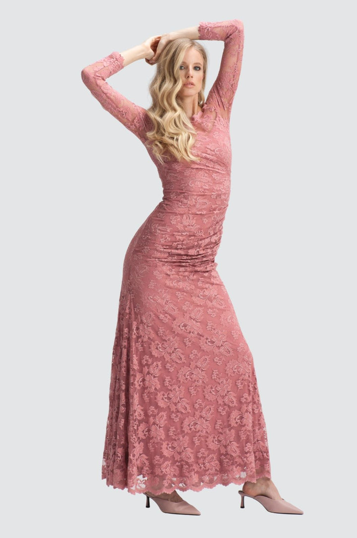 Mermaid Off-Shoulder Lace Gown