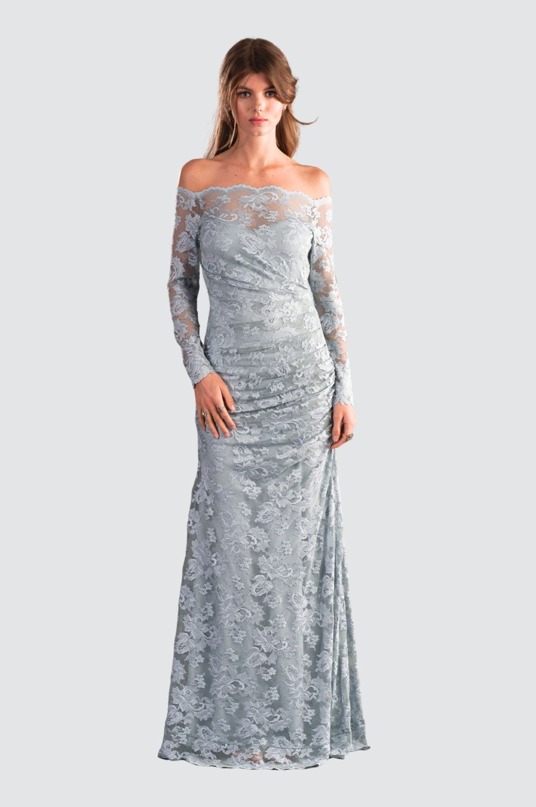 Mermaid Off-Shoulder Lace Gown