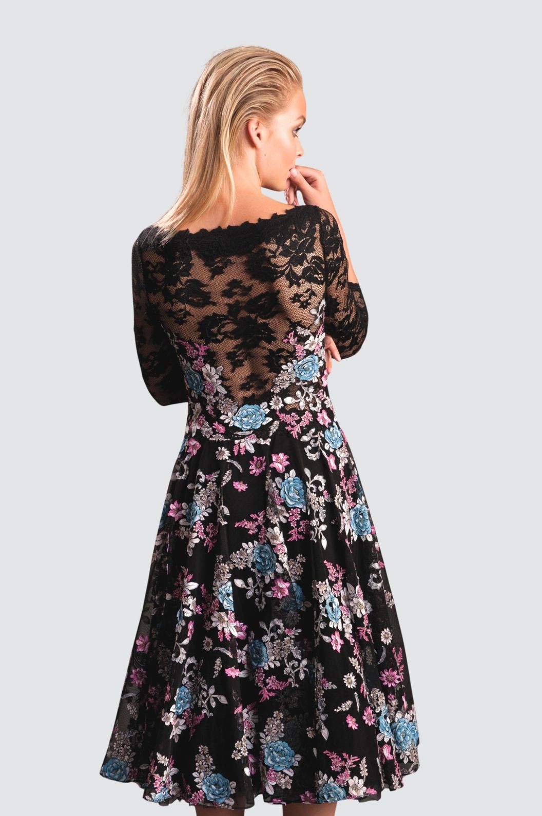 Embroidered Floral Dress