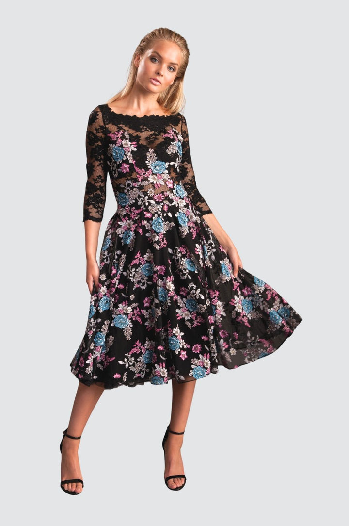 Embroidered Floral Dress