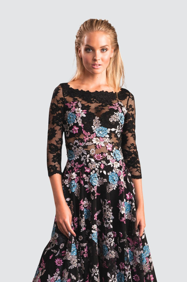 Embroidered Floral Dress