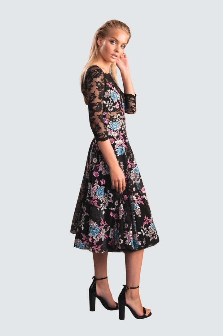 Embroidered Floral Dress