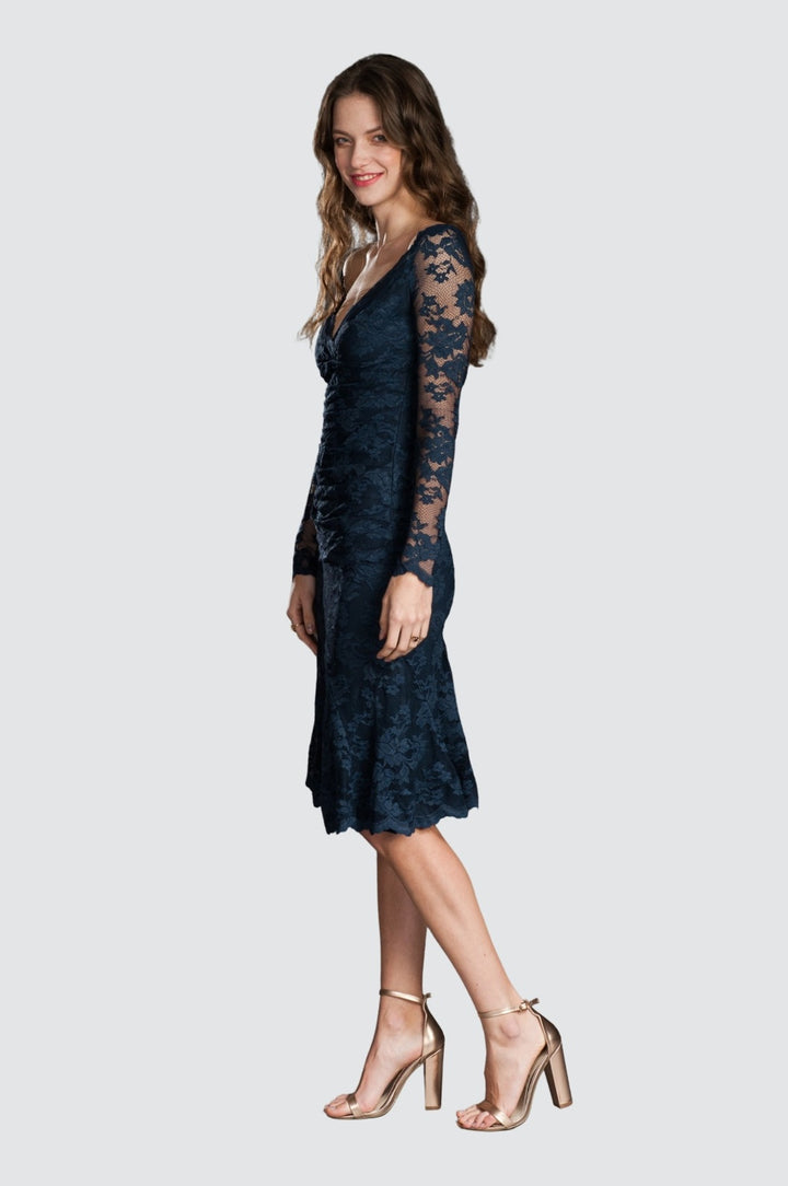 Lace Off-the-Shoulder Top & Flounce Skirt Set