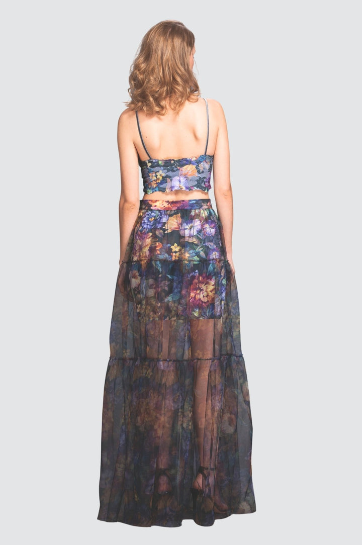 Crop Top & Skirt Matching Set