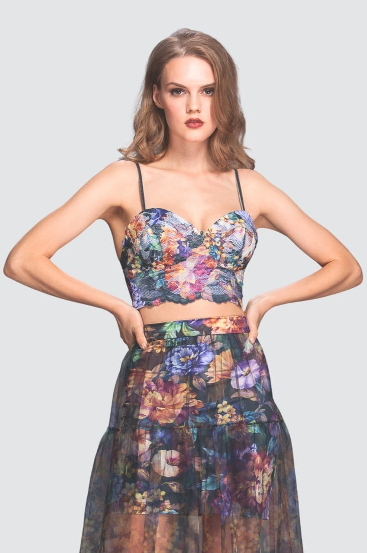 Crop Top & Skirt Matching Set