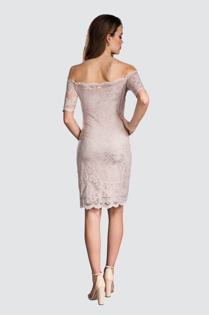 Classic Off-Shoulder Lace Dress