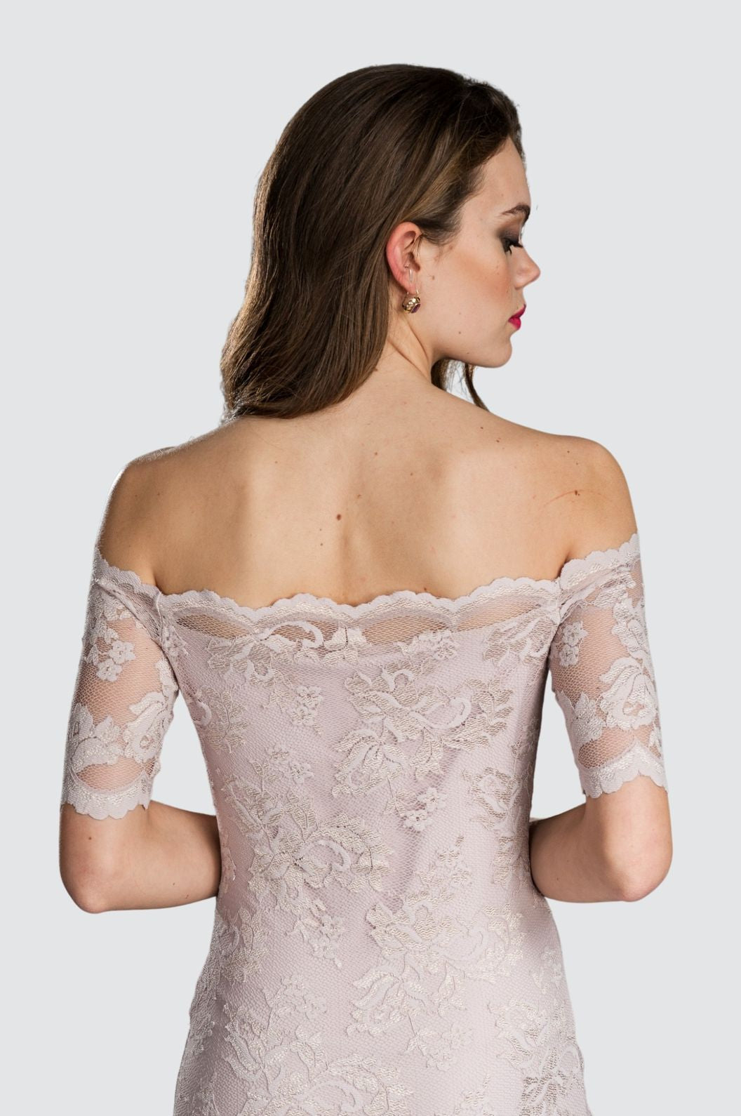 Classic Off-Shoulder Lace Dress