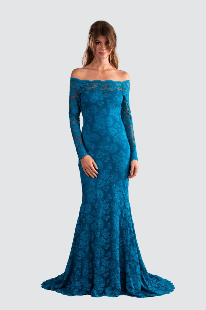 Off-Shoulder Long Gown