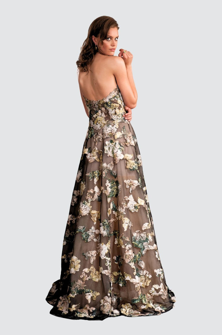 Ethereal Embroidery Gown