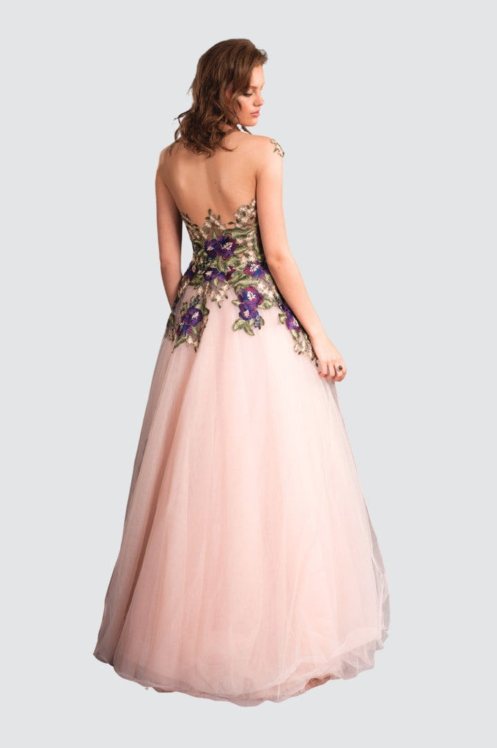 Romance Embroidery Gown