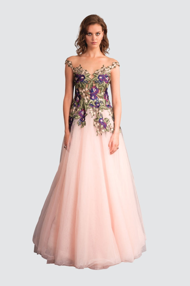Romance Embroidery Gown