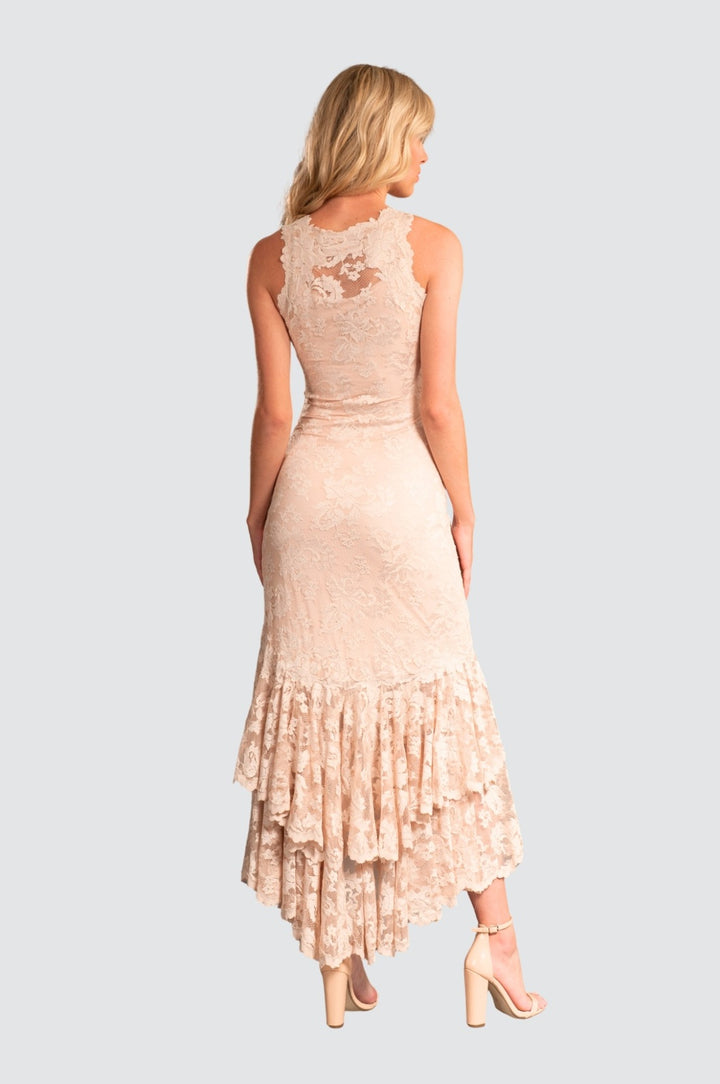 Cocktail Dress with Ruffled Skirt