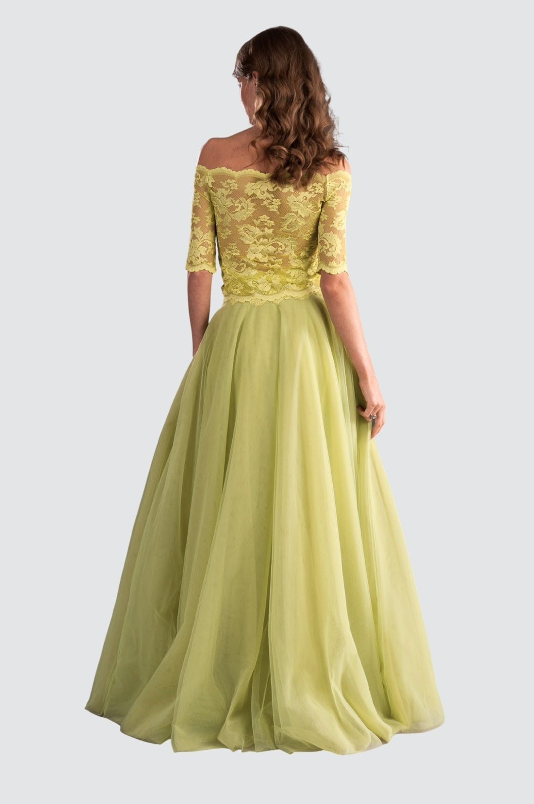 Lace Top & Tulle Skirt Matching Set