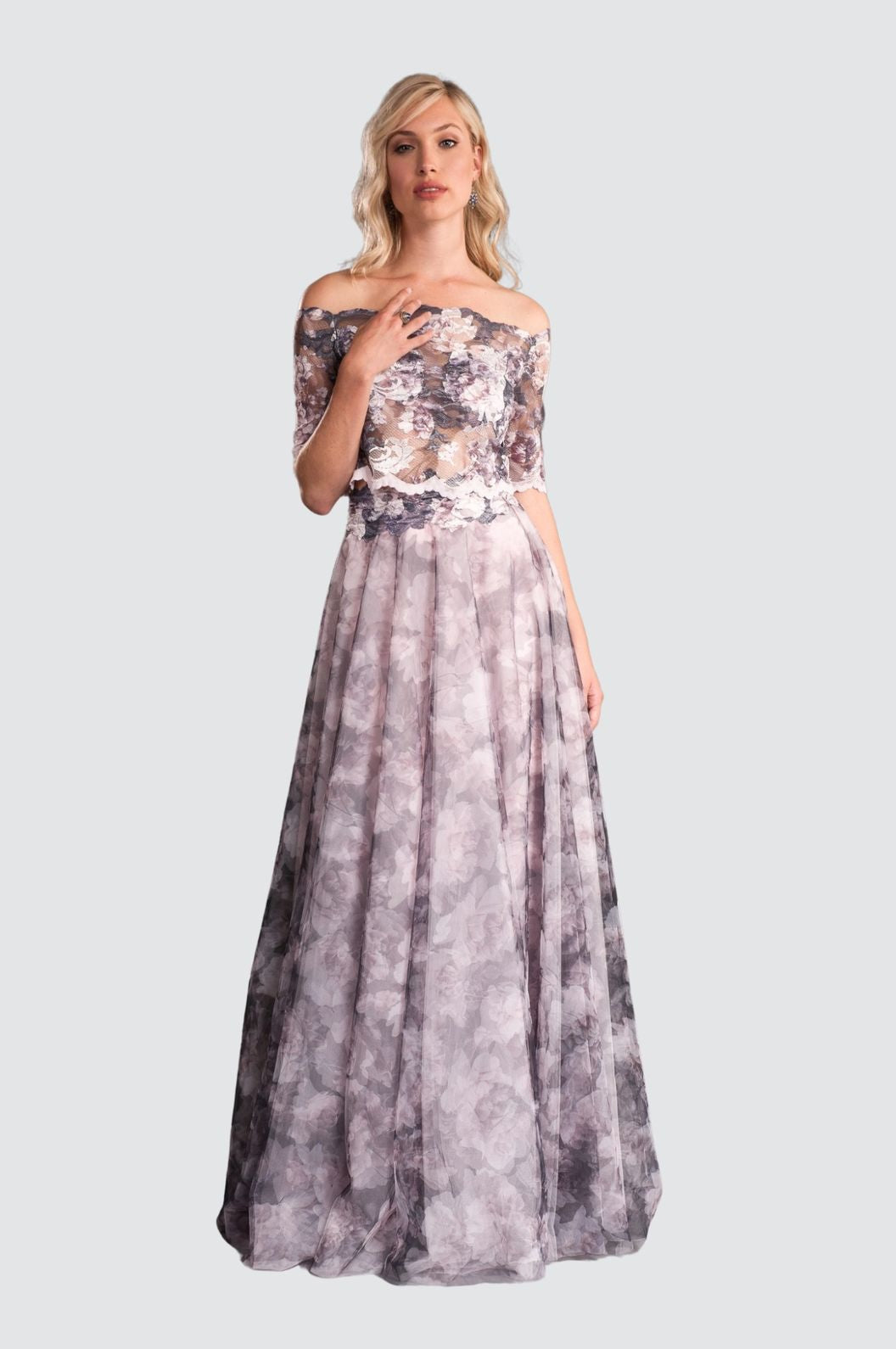 Lace Top & Tulle Skirt Matching Set