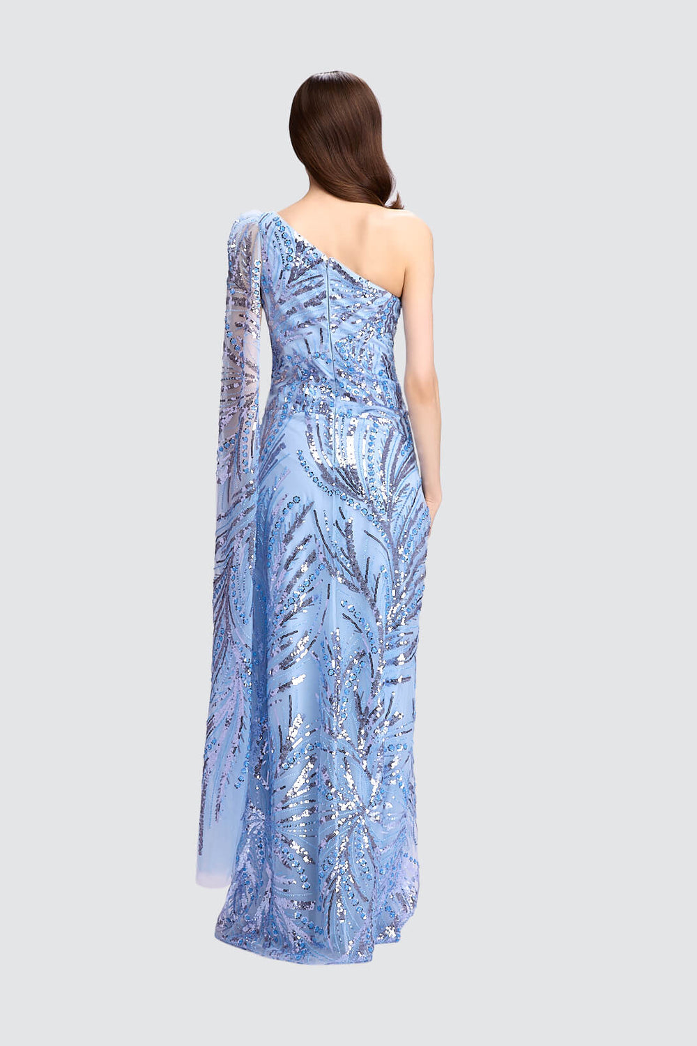 Celestial Elegance One-Shoulder Gown-1