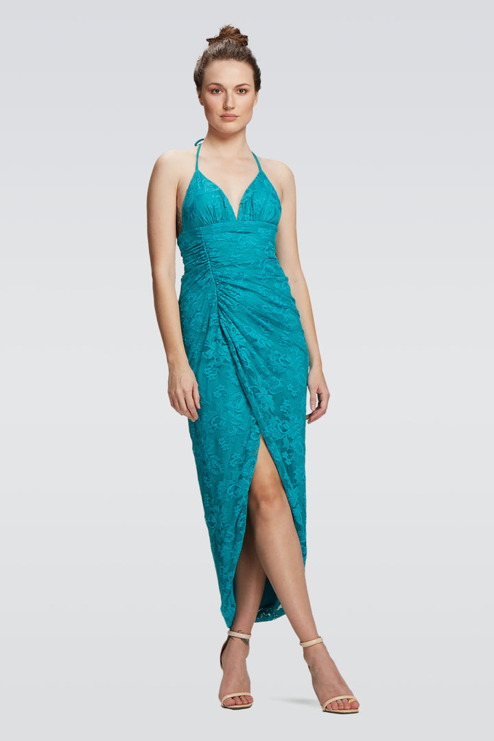 String Haltered Dress-0